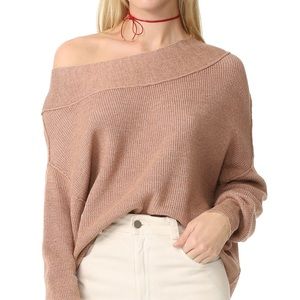 Free People tan Alana pullover sweater M